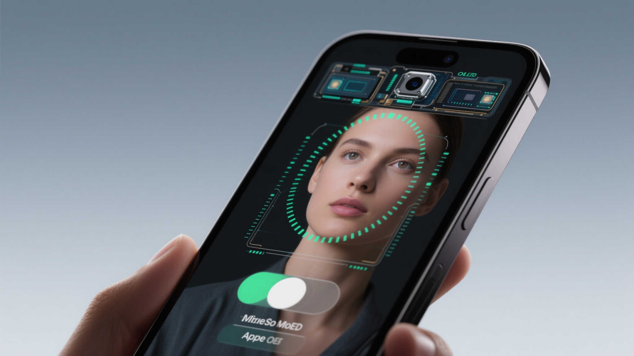 iPhone 18 Pro或首创屏下Face ID技术,屏下摄像头研发进行中 这一技术的实现离不开先进的显示技术和精密