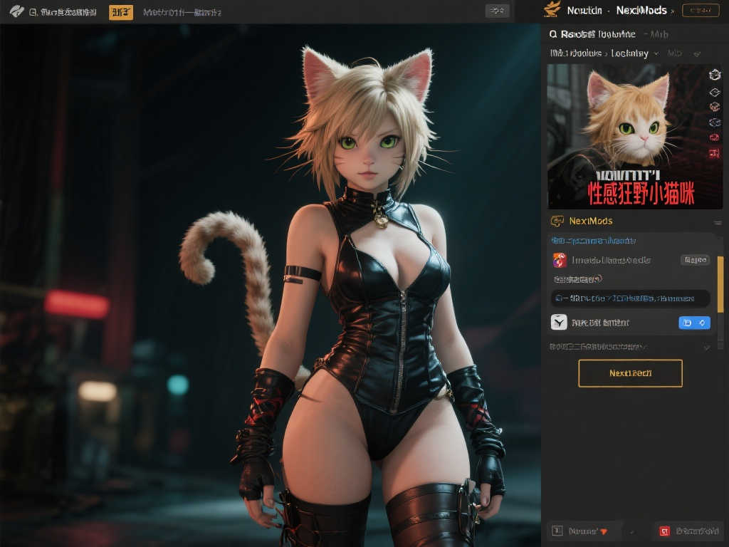 《最终幻想7重生》蒂法与爱丽丝Mod：魅惑野性猫咪风！